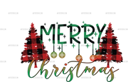 Merry Christmas Trees-4 DTF Transfer