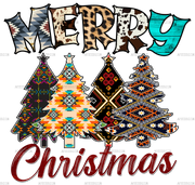 Merry Christmas Trees DTF Transfer