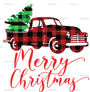 Merry Christmas Truck DTF Transfer