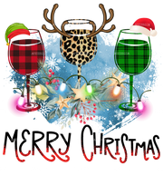 Merry Christmas Wines DTF Transfer