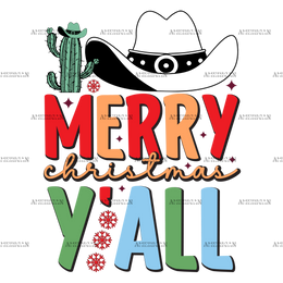 Merry Christmas Yall-4 DTF Transfer