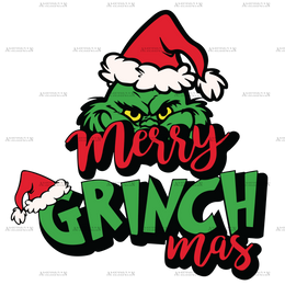 Merry Grinch Mas-1 DTF Transfer