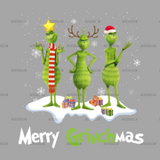 Merry Grinch Mas -2 DTF Transfer