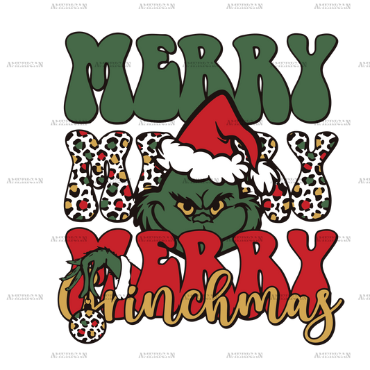 Merry Grinchmas Ball DTF Transfer