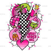 Merry Grinchmas Bolt DTF Transfer