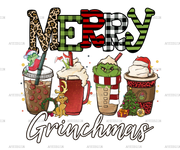 Merry Grinchmas Coffee DTF Transfer