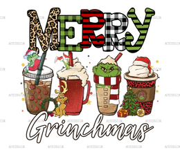 Merry Grinchmas Coffee DTF Transfer