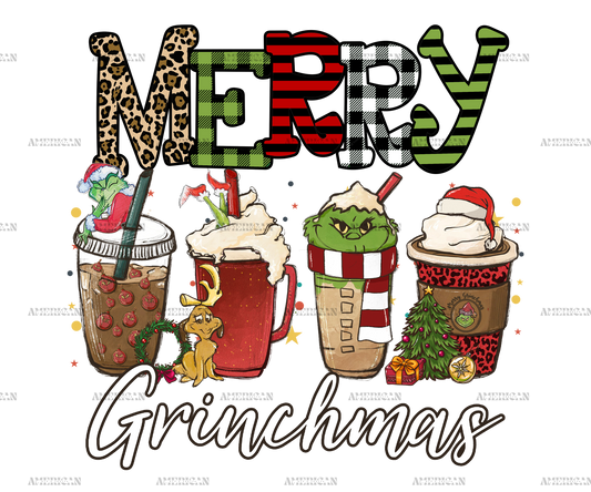 Merry Grinchmas Coffee DTF Transfer