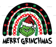 Merry Grinchmas Rainbow DTF Transfer