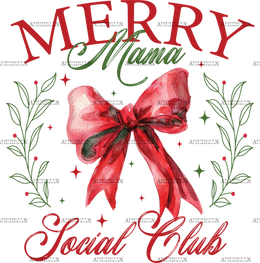 Merry Mama Social Club DTF Transfer