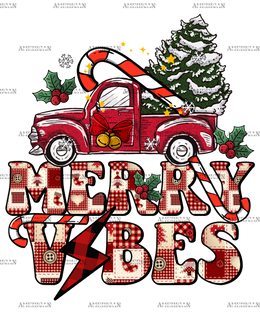 Merry Vibes-1 DTF Transfer