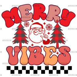 Merry Vibes-2 DTF Transfer