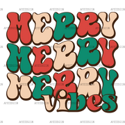 Merry Vibes-3 DTF Transfer