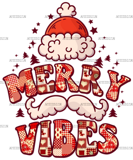 Merry Vibes-4 DTF Transfer