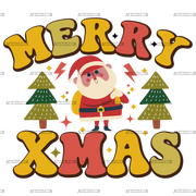 Merry Xmas DTF Transfer