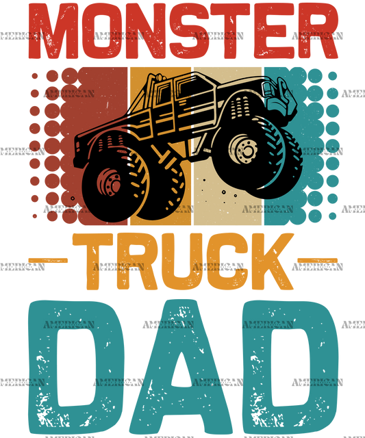 Monster Truck Dad-1 DTF Transfer