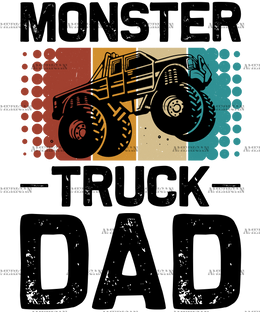 Monster Truck Dad-2 DTF Transfer