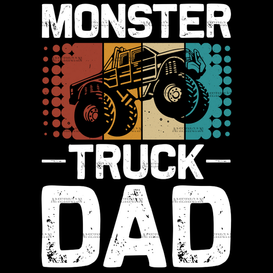 Monster Truck Dad-3 DTF Transfer