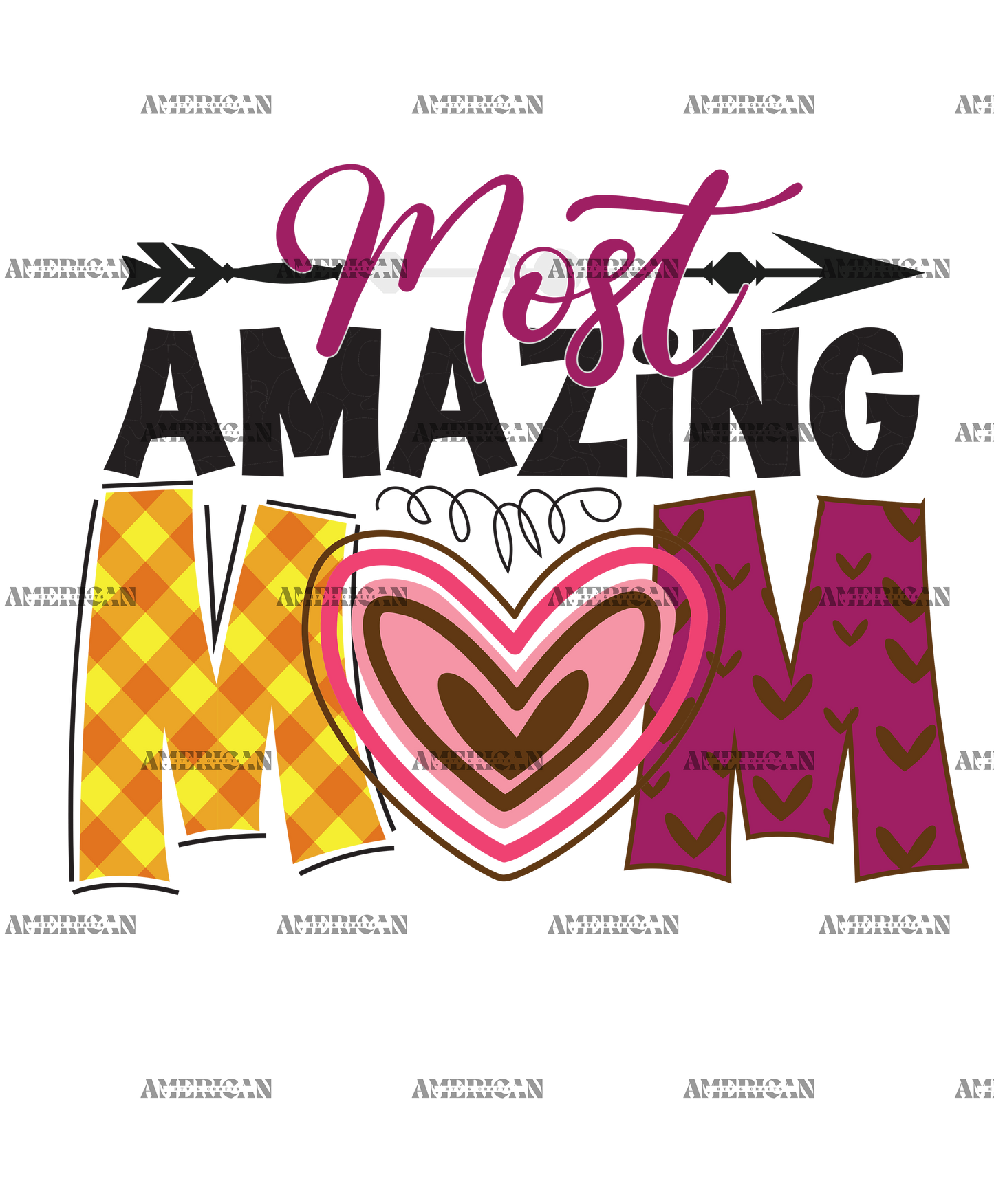 Most Amazing Mom-1 DTF Transfer