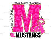 Mustangs Breast Cancer Awareness DTF Transfer