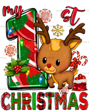 My First Christmas Baby Deer-1 DTF Transfer