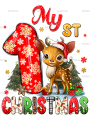 My First Christmas Baby Deer-2 DTF Transfer