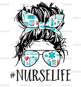 Nurse Life-1 DTF Transfer