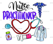 Nurse Practitioner DTF Transfer