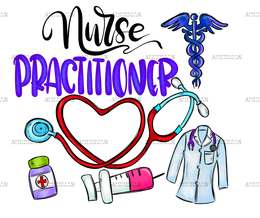Nurse Practitioner DTF Transfer