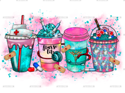 Nurse Coffee Drink DTF Transfer