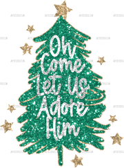 Oh Come Shining Tree DTF Transfer