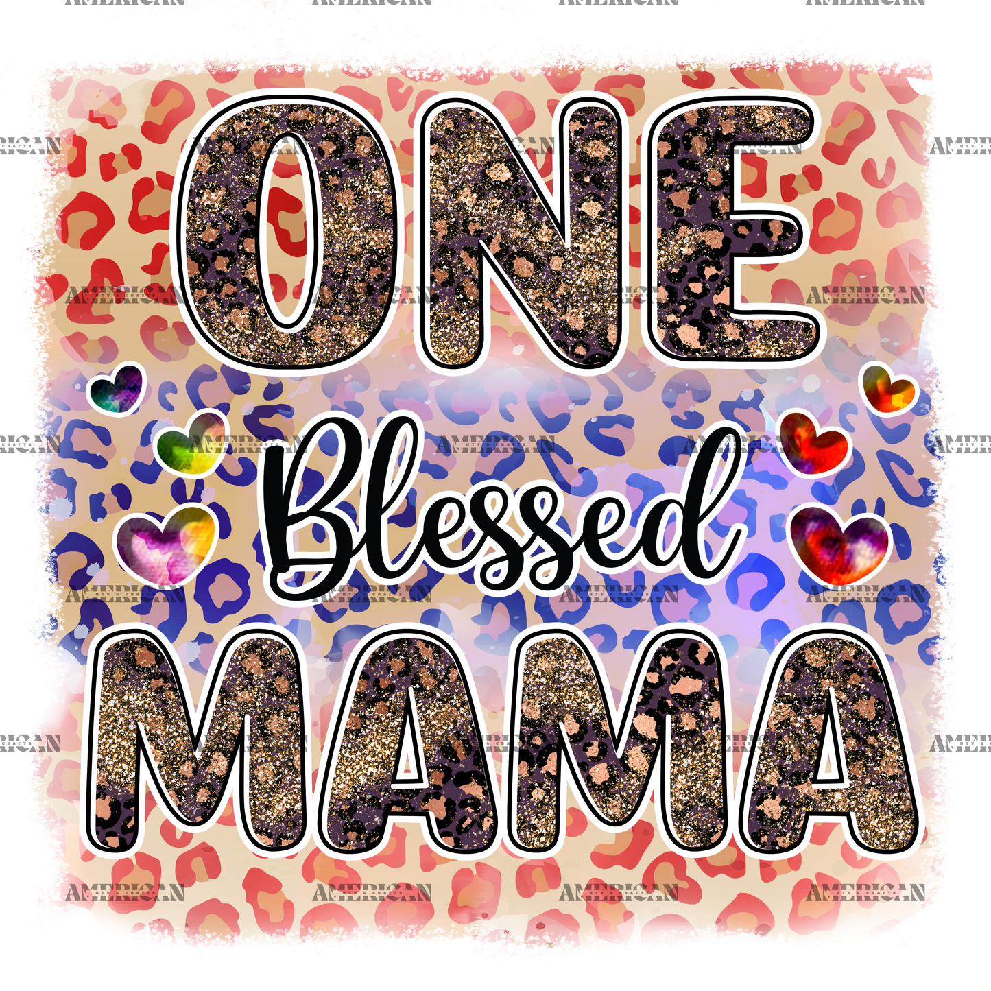 One Blessed Mama DTF Transfer