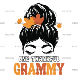 One Thankful Grammy Fall DTF Transfer