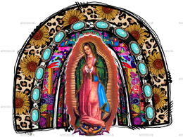 Our Lady Of Guadalupe Rainbow 2 Dtf Transfer