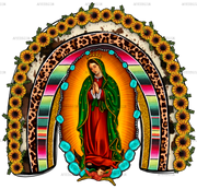 Our Lady Of Guadalupe Rainbow Dtf Transfer