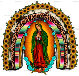 Our Lady Of Guadalupe Rainbow Dtf Transfer