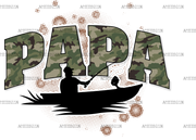 Papa Fishing DTF Transfer
