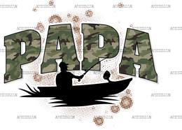 Papa Fishing DTF Transfer