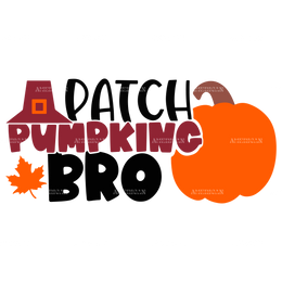 Patch Pumpking Bro DTF Transfer