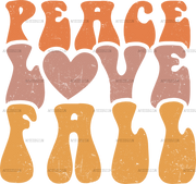 Peace Love Fall DTF Transfer