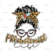 Phlebotomist Life Leapord DTF Transfer