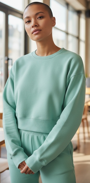 Women’s Crop Top Sweatshirts By American & Co