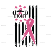 Pink Out Flag Back DTF Transfer