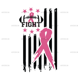 Pink Out Flag Back DTF Transfer