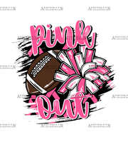 Pink Out Football-2 DTF Transfer