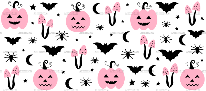 Pink Pumpkin UV DTF Transfer