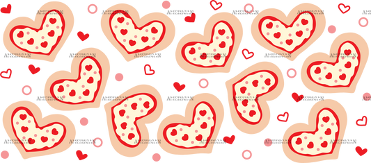 Pizza Hearts UV DTF Transfer