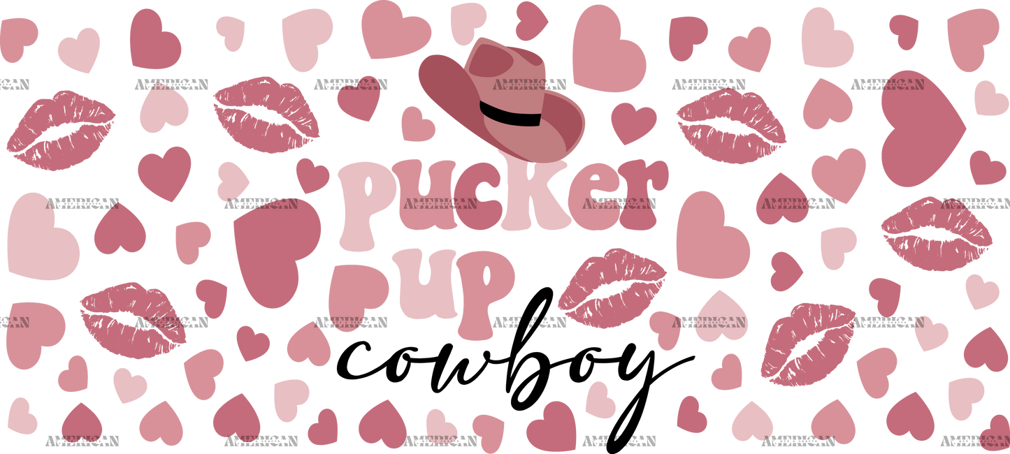 Pucker Up Cowboy UV DTF Transfer