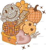 Pumpkin Bolt Pie DTF Transfer