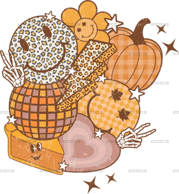 Pumpkin Bolt Pie DTF Transfer